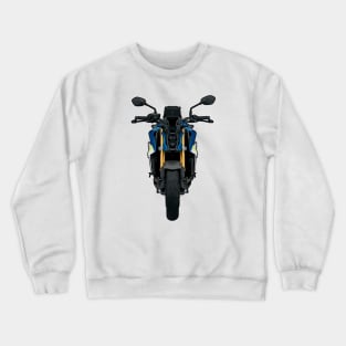 Blue GSX S1000 Front View Illustration Crewneck Sweatshirt